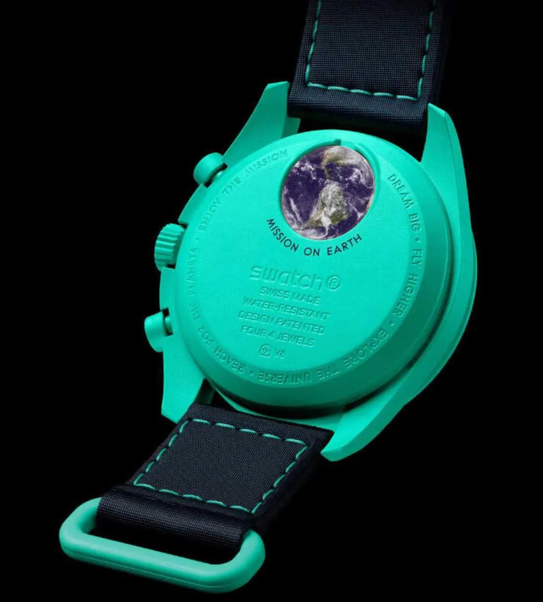 Swatch X Omega Bioceramic Moonswatch Mission On Earth - Polar Lights