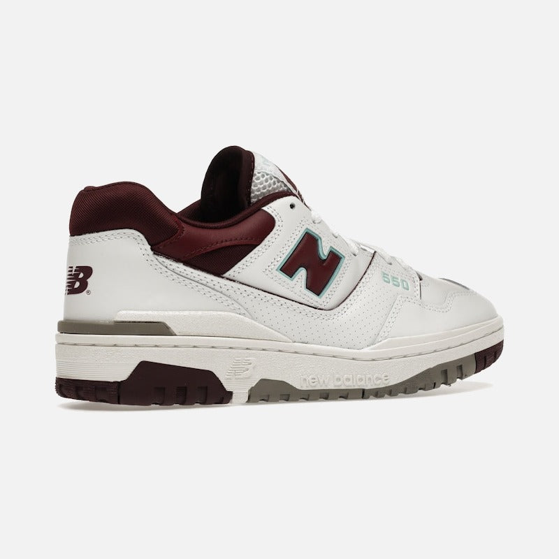new balance 550 burgundy cyan