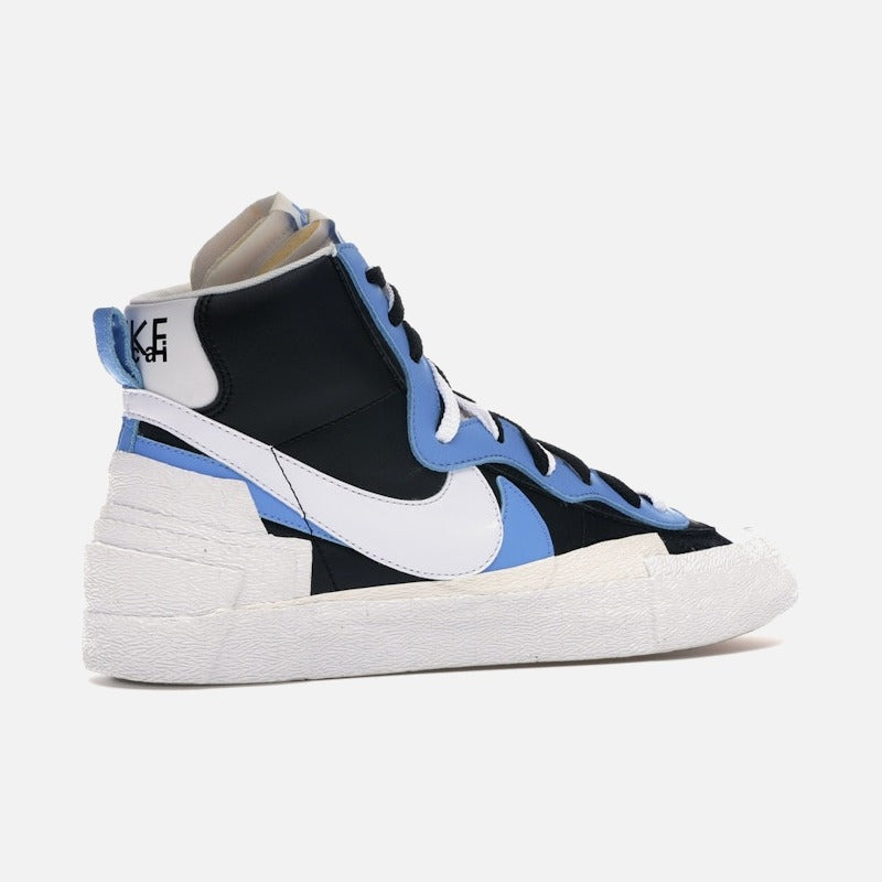 nike blazer mid sacai white black legend blue