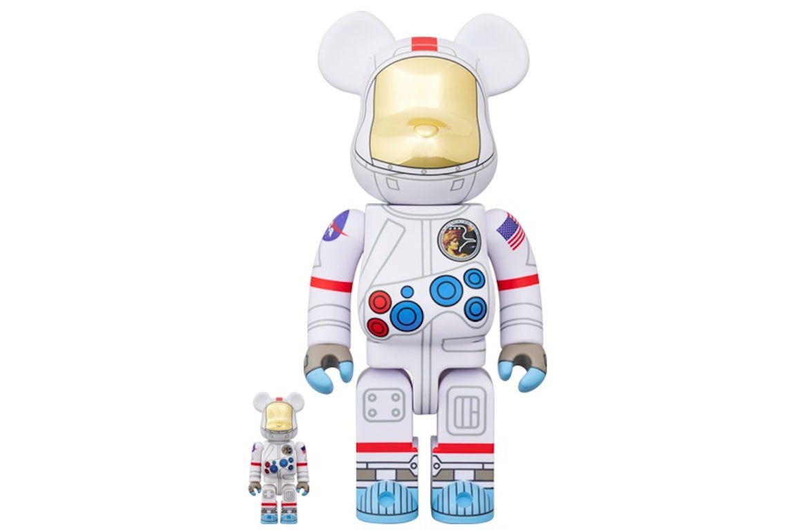 BEARBRICK 100% 400% APOLLO 17 ASTRONAUT