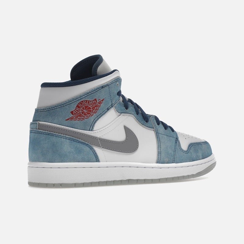 Jordan 1 mid french blue fire red