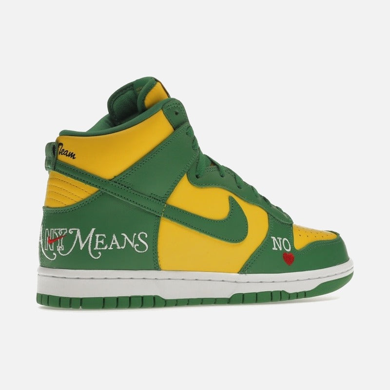 nike sb dunk high supreme by any means brazil