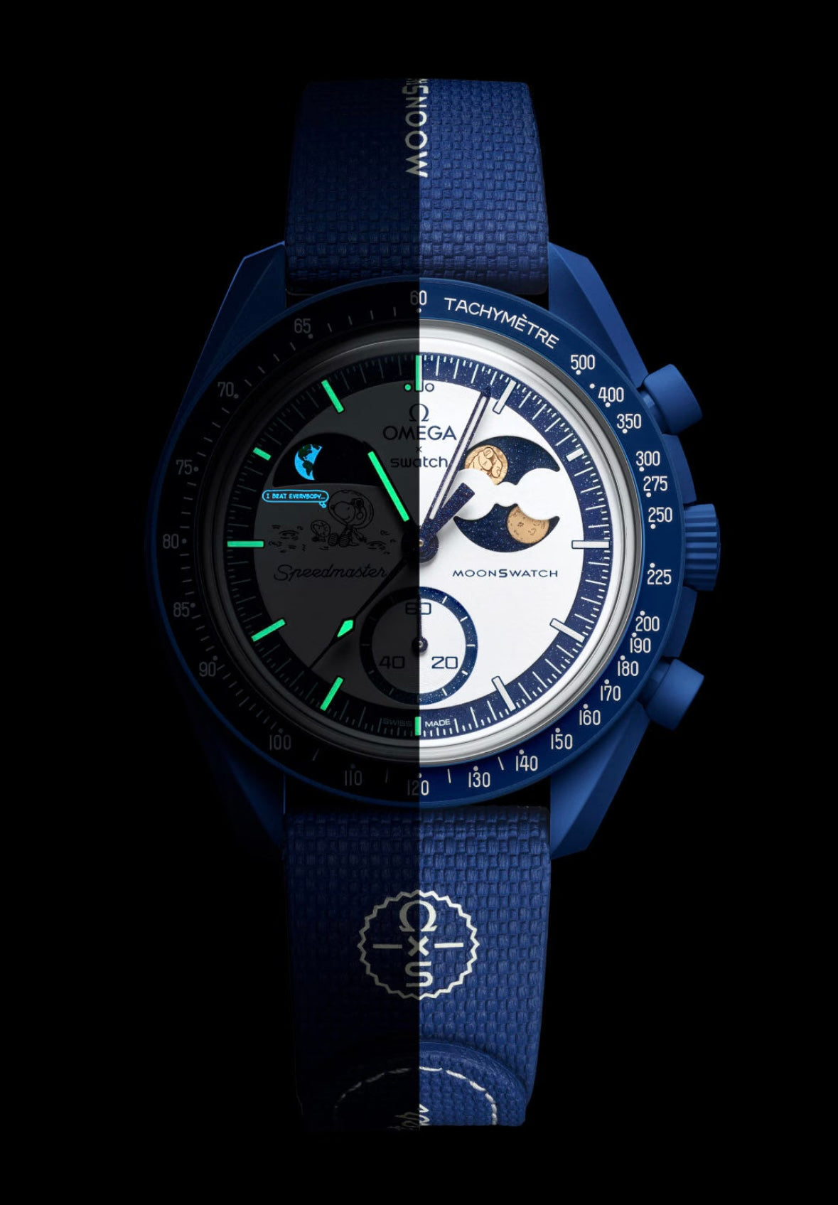 Swatch x Omega Mission To Earthphase Moonshine Snoopy Gold (Hunters Moon)