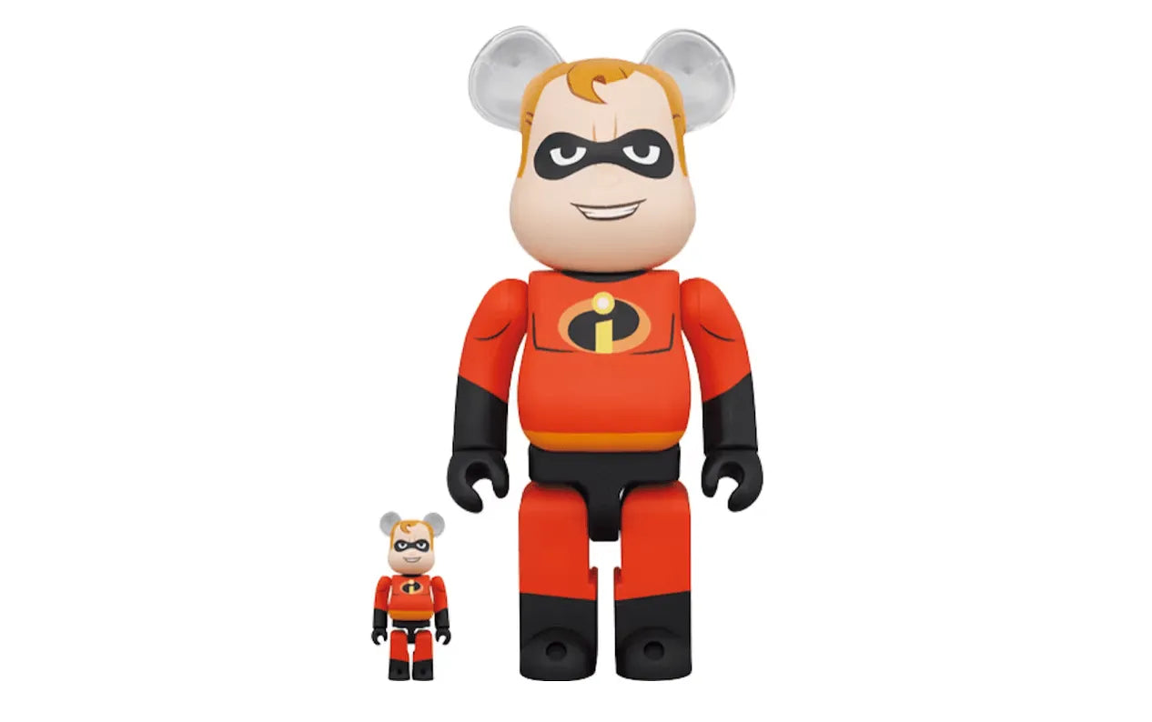 Bearbrick Disney Pixar Mr. Incredible 100% & 400% Set