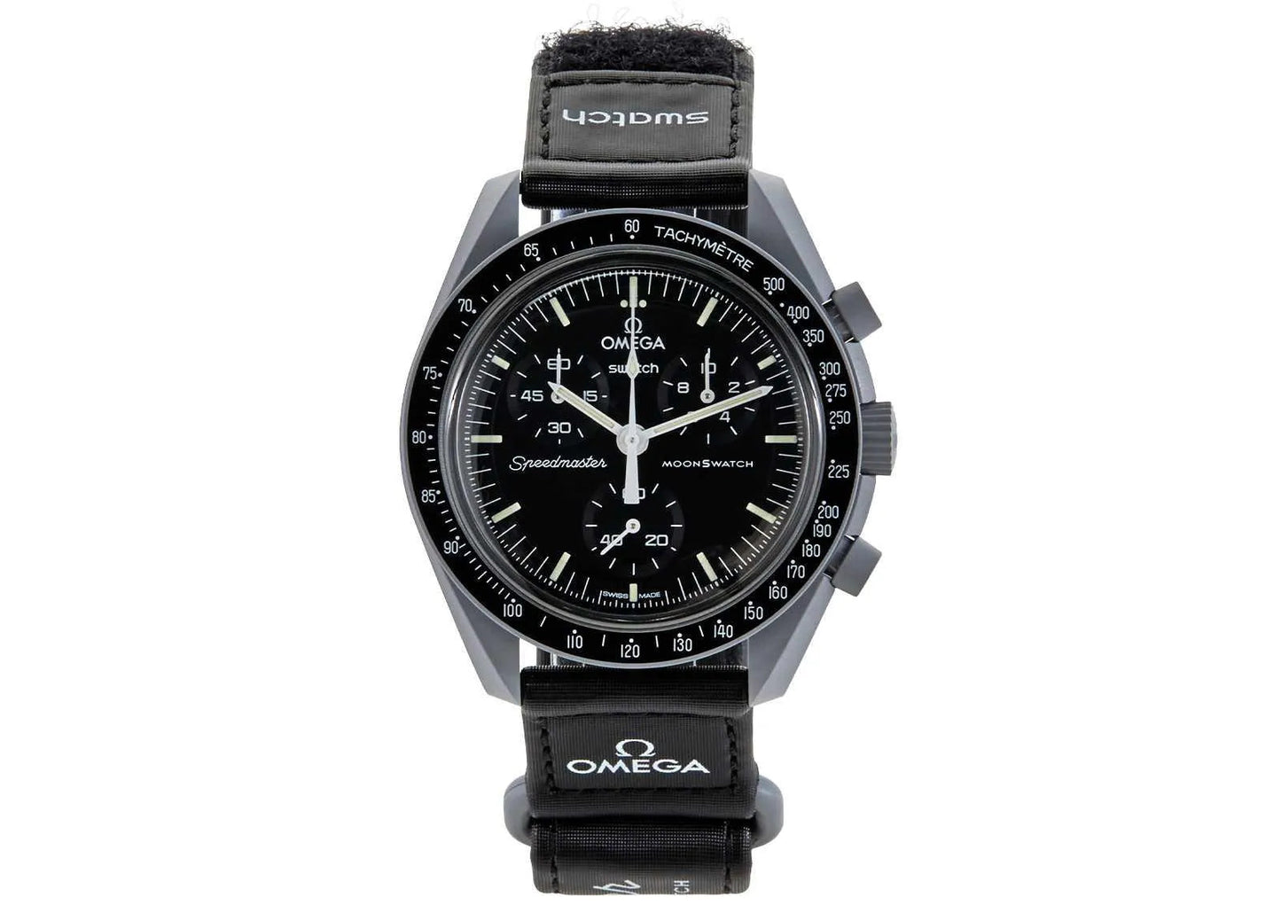 swatch x omega bioceramic moonswatch mission to the moon so33m100