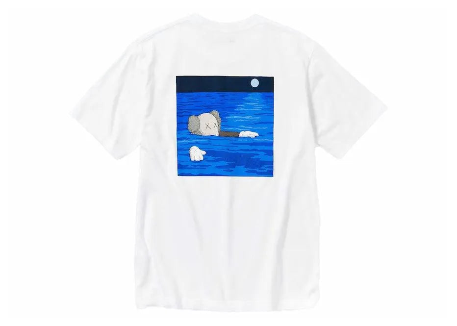 kaws x uniqlo ut short sleeve artbook cover t-shirt white