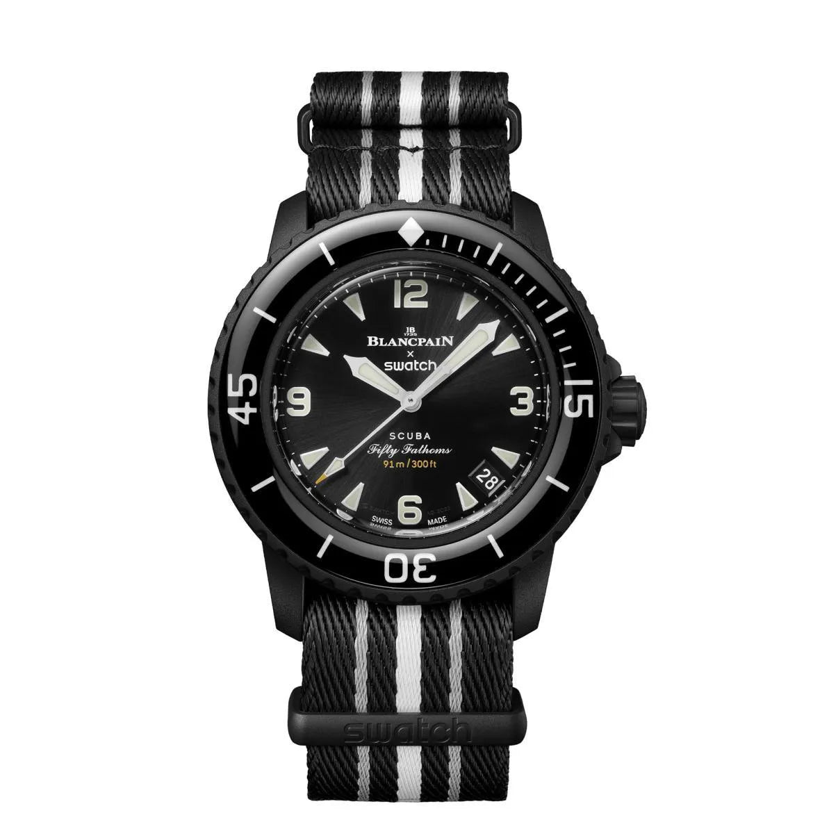 Swatch Blancpain X Swatch Scuba Fifty Fathoms Ocean Of Storms So35b400