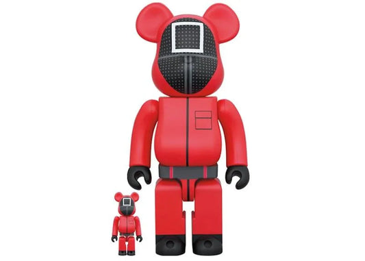 Bearbrick X Squid Game Guard (Square) 100% & 400% Set