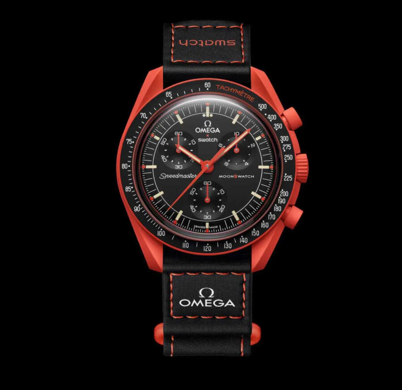 Swatch X Omega Bioceramic Moonswatch Mission On Earth - Lava