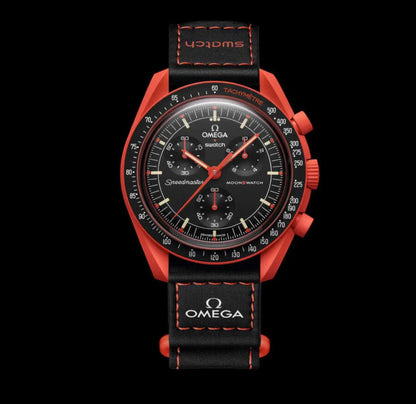 Swatch X Omega Bioceramic Moonswatch Mission On Earth - Lava
