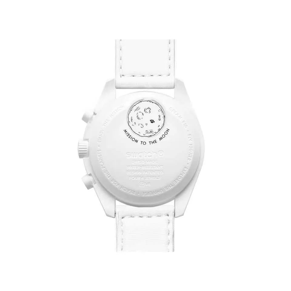 Swatch X Omega Bioceramic Moonswatch Mission To Moonphase Snoopy