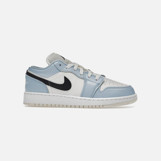jordan 1 low ice blue black (gs)