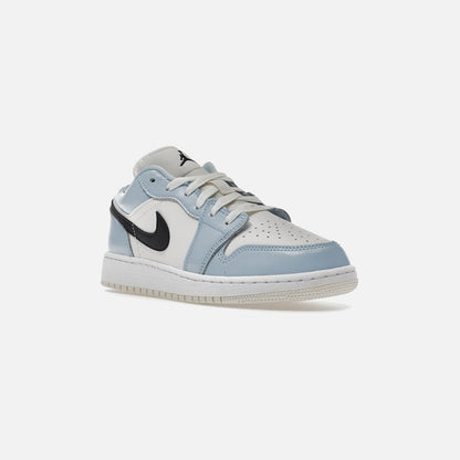 jordan 1 low ice blue black (gs)