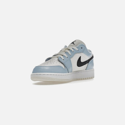 jordan 1 low ice blue black (gs)
