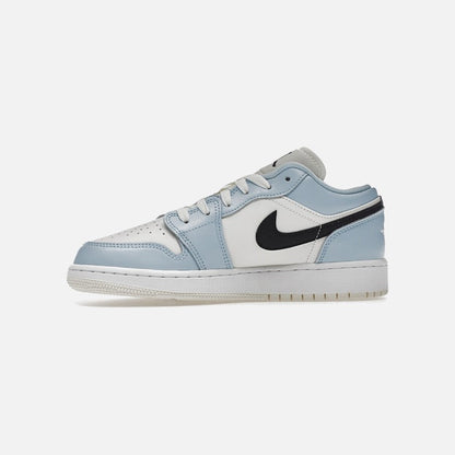 jordan 1 low ice blue black (gs)