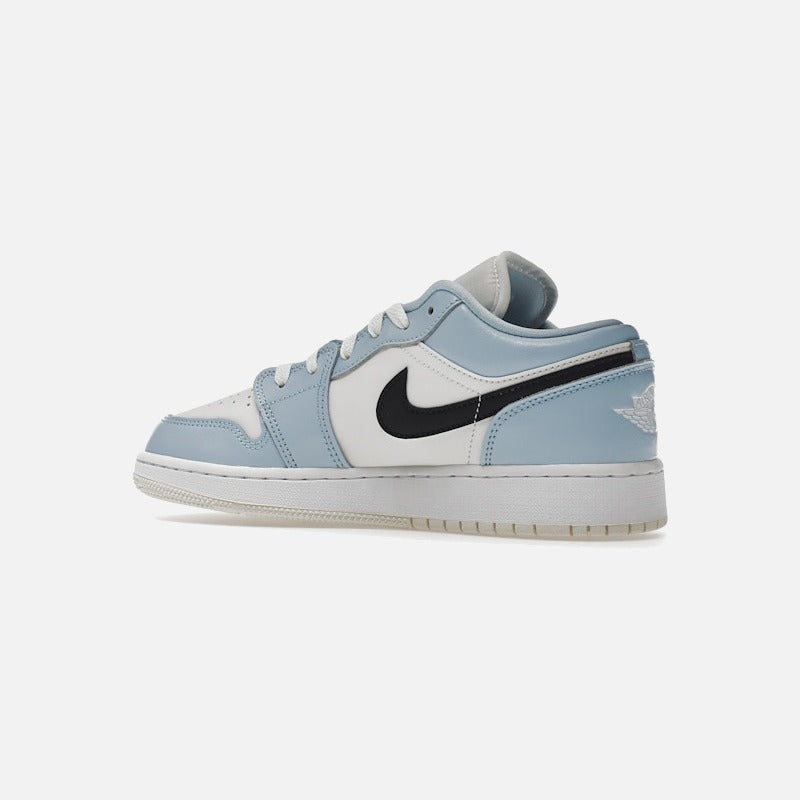 jordan 1 low ice blue black (gs)