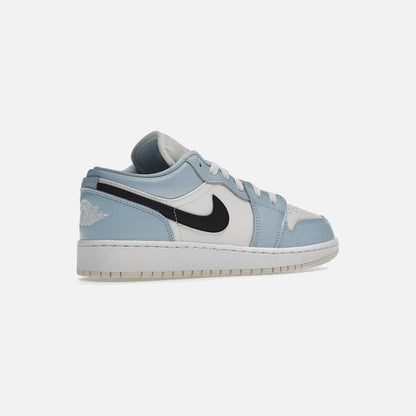 jordan 1 low ice blue black (gs)