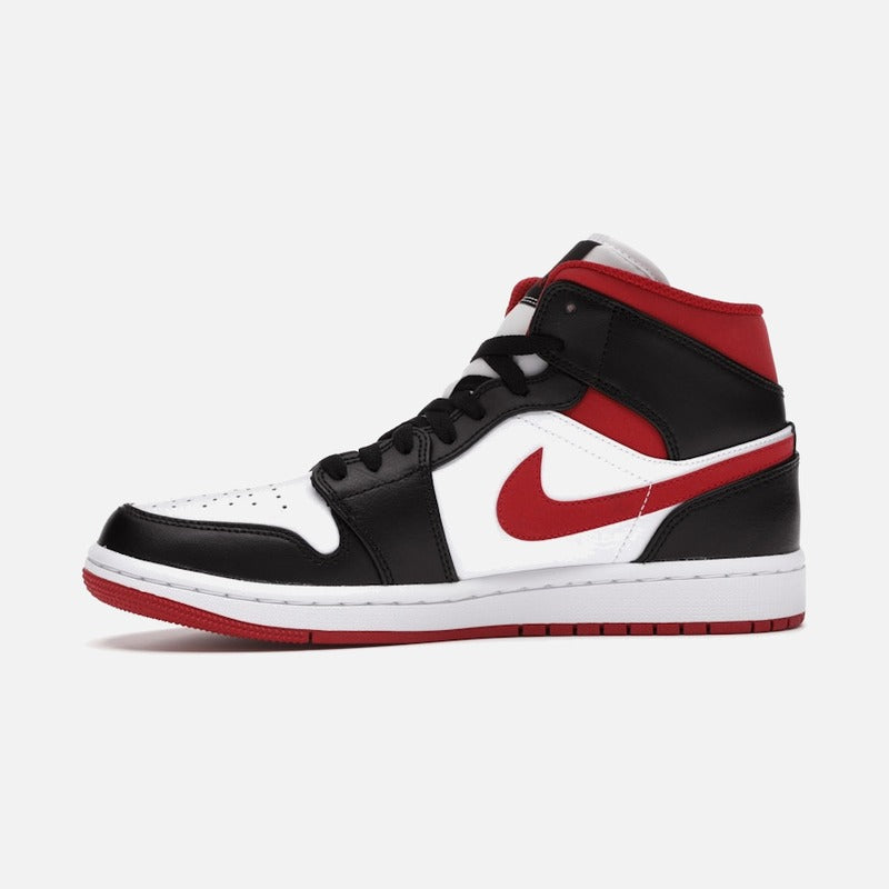 jordan 1 mid gym red black white