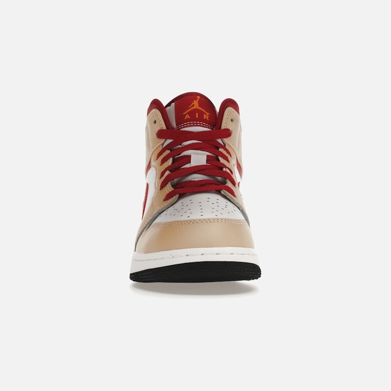 jordan 1 mid beige red (gs)