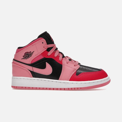 jordan 1 mid coral chalk (gs)