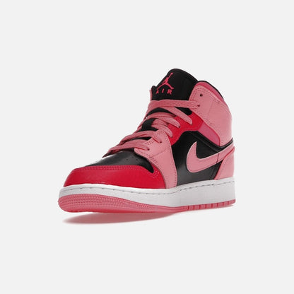 jordan 1 mid coral chalk (gs)