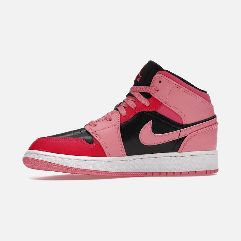 jordan 1 mid coral chalk (gs)