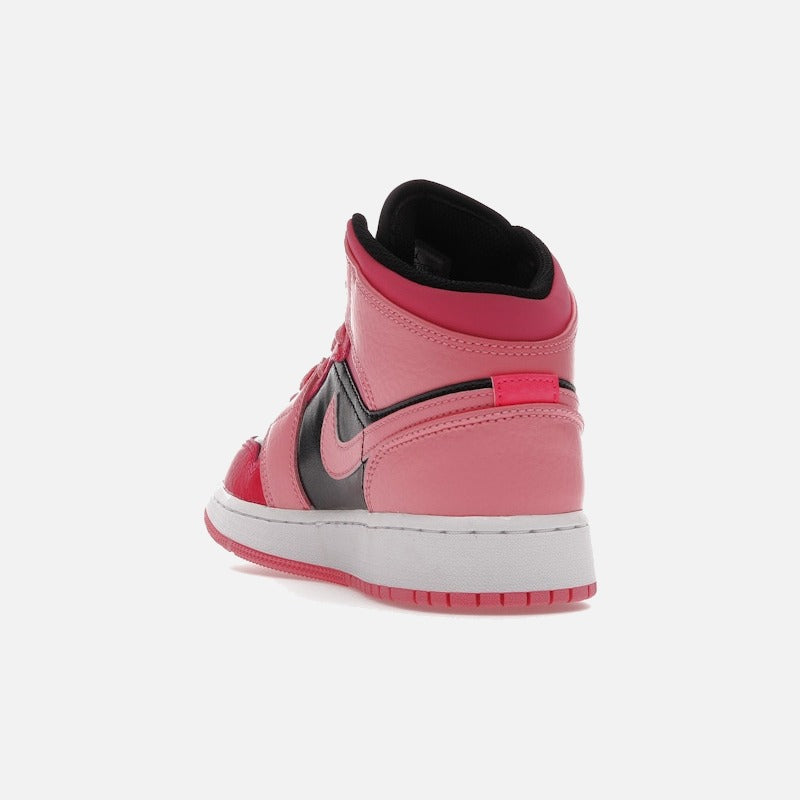 jordan 1 mid coral chalk (gs)