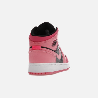 jordan 1 mid coral chalk (gs)