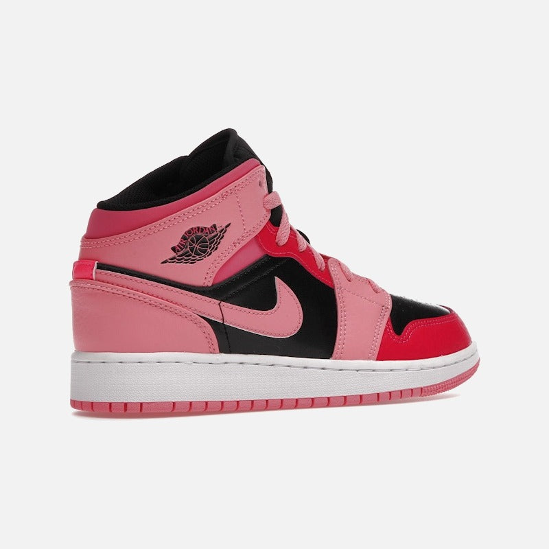 jordan 1 mid coral chalk (gs)