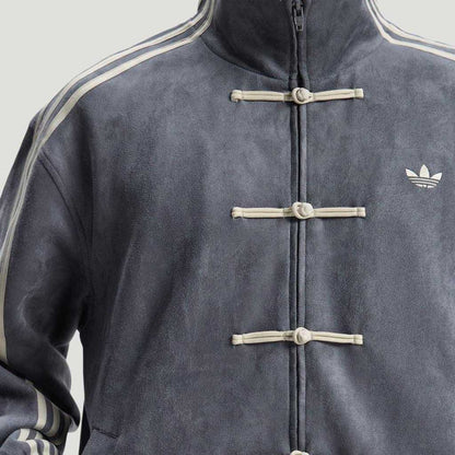Adidas CTT Chinese Track Top 3.1 Gender Neutral Jacket (Asia Sizing) Dark Grey