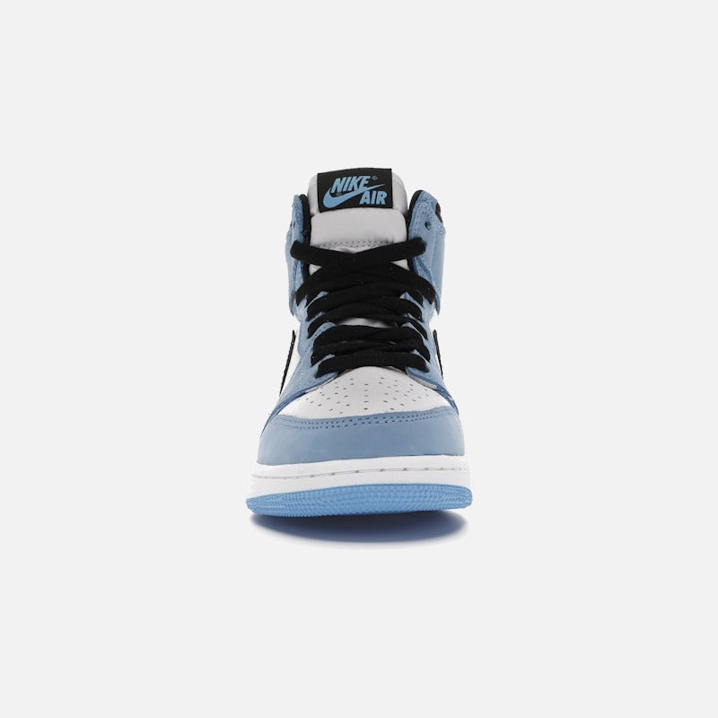 Jordan 1 retro high white university blue black (gs)