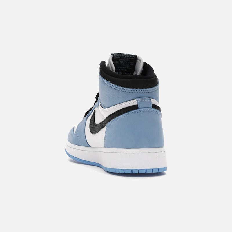Jordan 1 retro high white university blue black (gs)