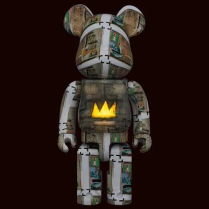 BEARBRICK 100% 400% JEAN-MICHEL BASQUIAT KING PLEASURE