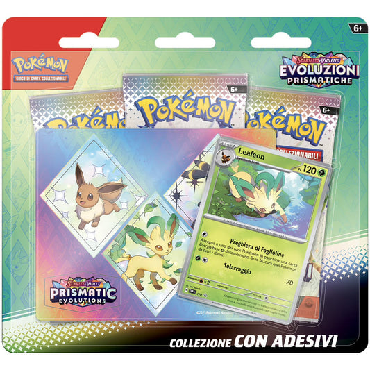 Pokémon Evoluzioni Prismatiche Collezione con Adesivo - ITA
