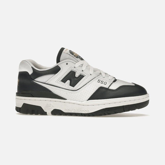 new balance 550 white dark green