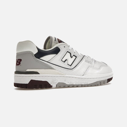 New balance 550 white natural indigo burgundy