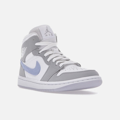 jordan 1 mid wolf grey aluminum (women's)