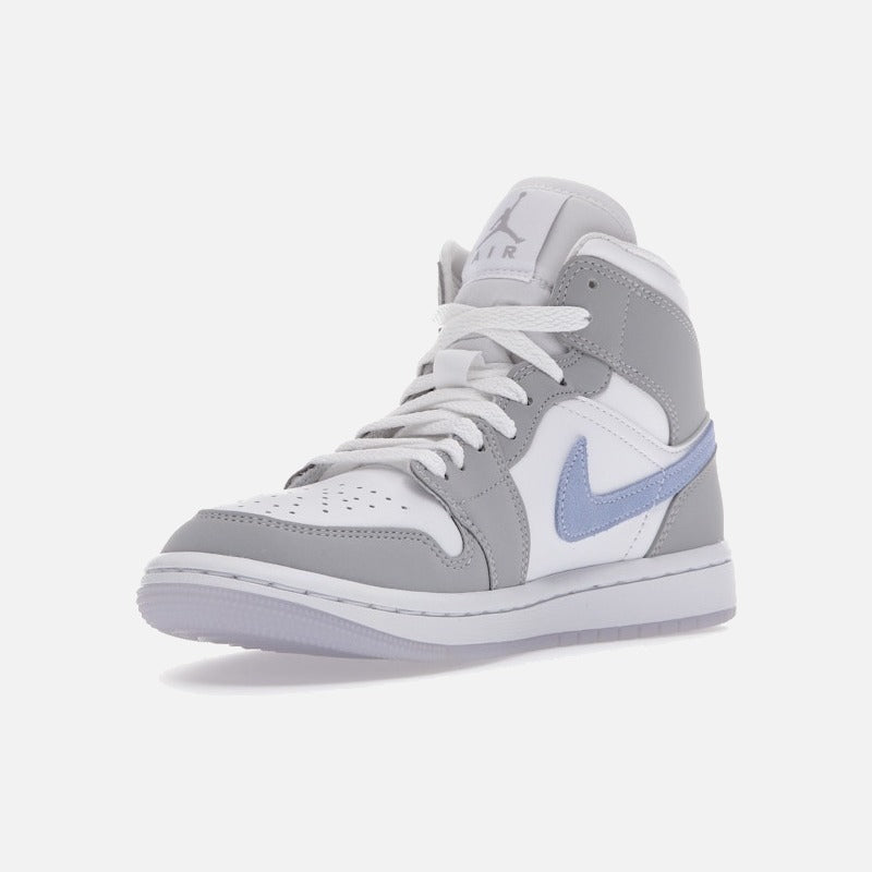 jordan 1 mid wolf grey aluminum (women's)