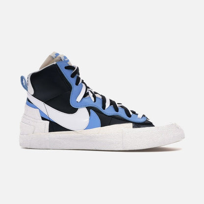nike blazer mid sacai white black legend blue