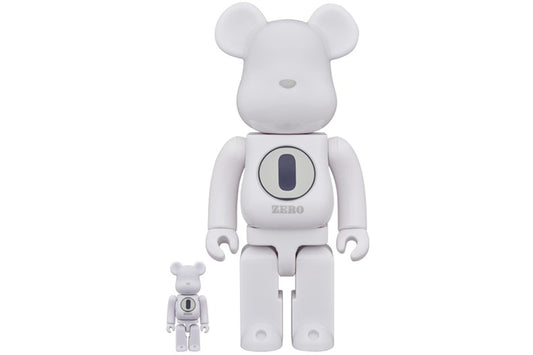 BEARBRICK 100% 400% ROBERT INDIANA X FRAGMENT DESIGN WHITE