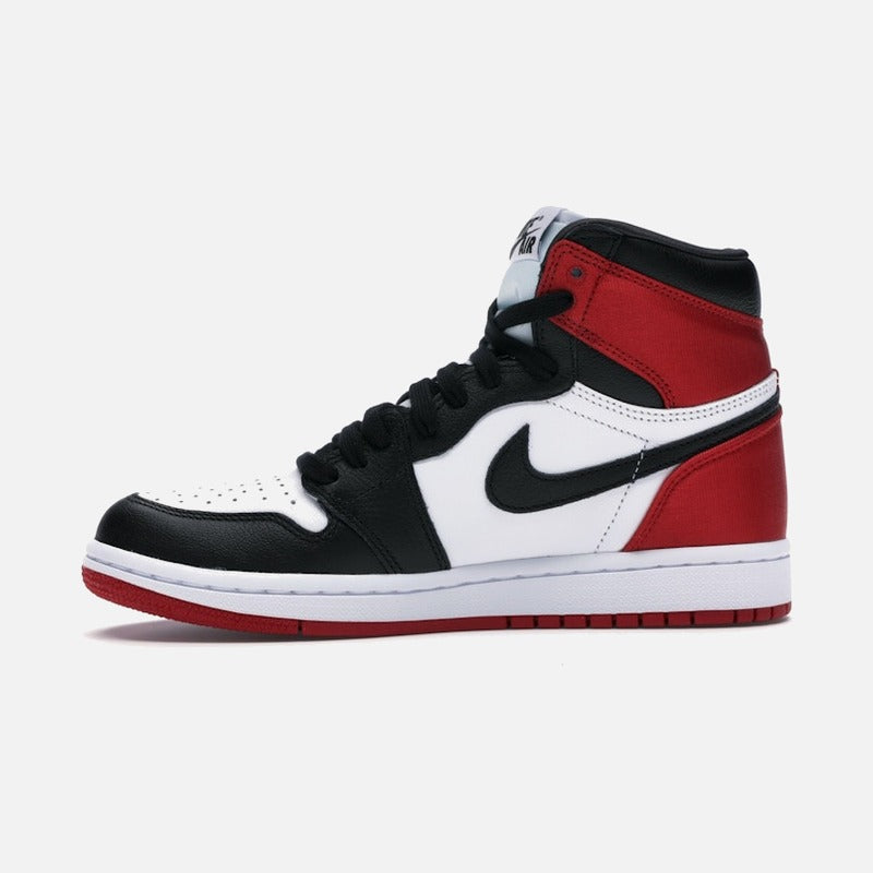 Jordan 1 Retro High Satin Black Toe (women's)
