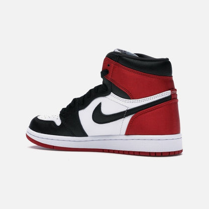 Jordan 1 Retro High Satin Black Toe (women's)