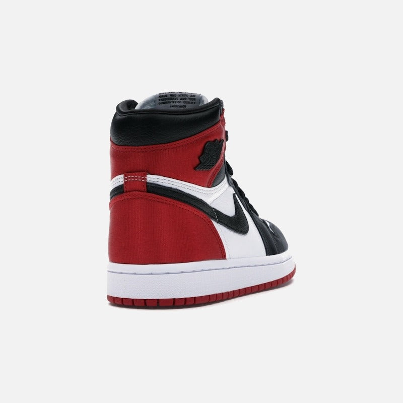 Jordan 1 Retro High Satin Black Toe (women's)
