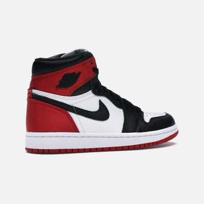Jordan 1 Retro High Satin Black Toe (women's)