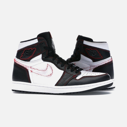 Jordan 1 Retro High Defiant White Black Gym Red