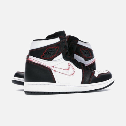 Jordan 1 Retro High Defiant White Black Gym Red
