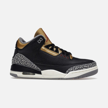 Jordan 3 Retro Black Cement Gold