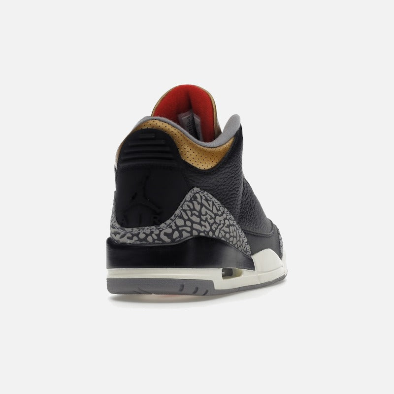 Jordan 3 Retro Black Cement Gold