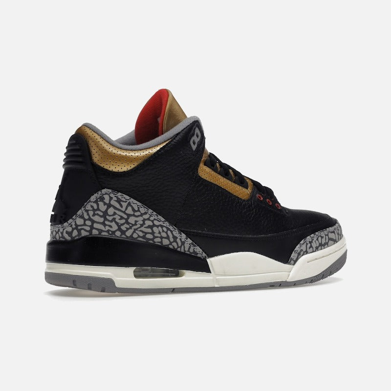 Jordan 3 Retro Black Cement Gold