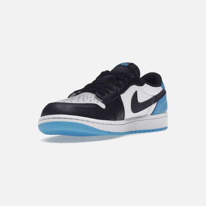 jordan 1 retro low og black dark powder blue